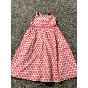 Kk37 Gymboree girls size 10 pink polkadot dress‎ beach vacation sundress